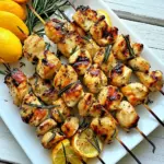 Rosemary Lemon Chicken Skewers