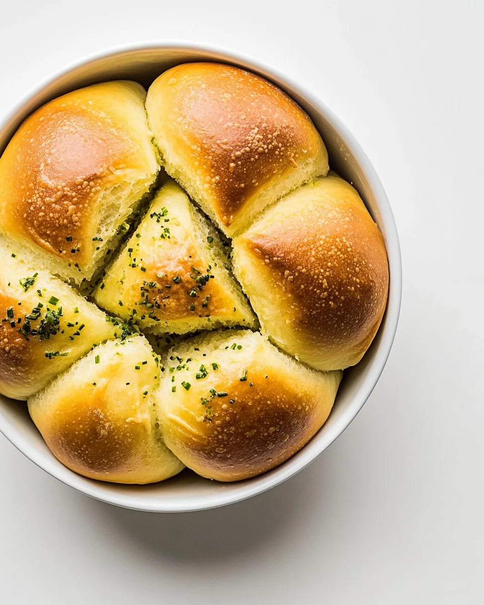 Sour Cream and Chive Clover Rolls