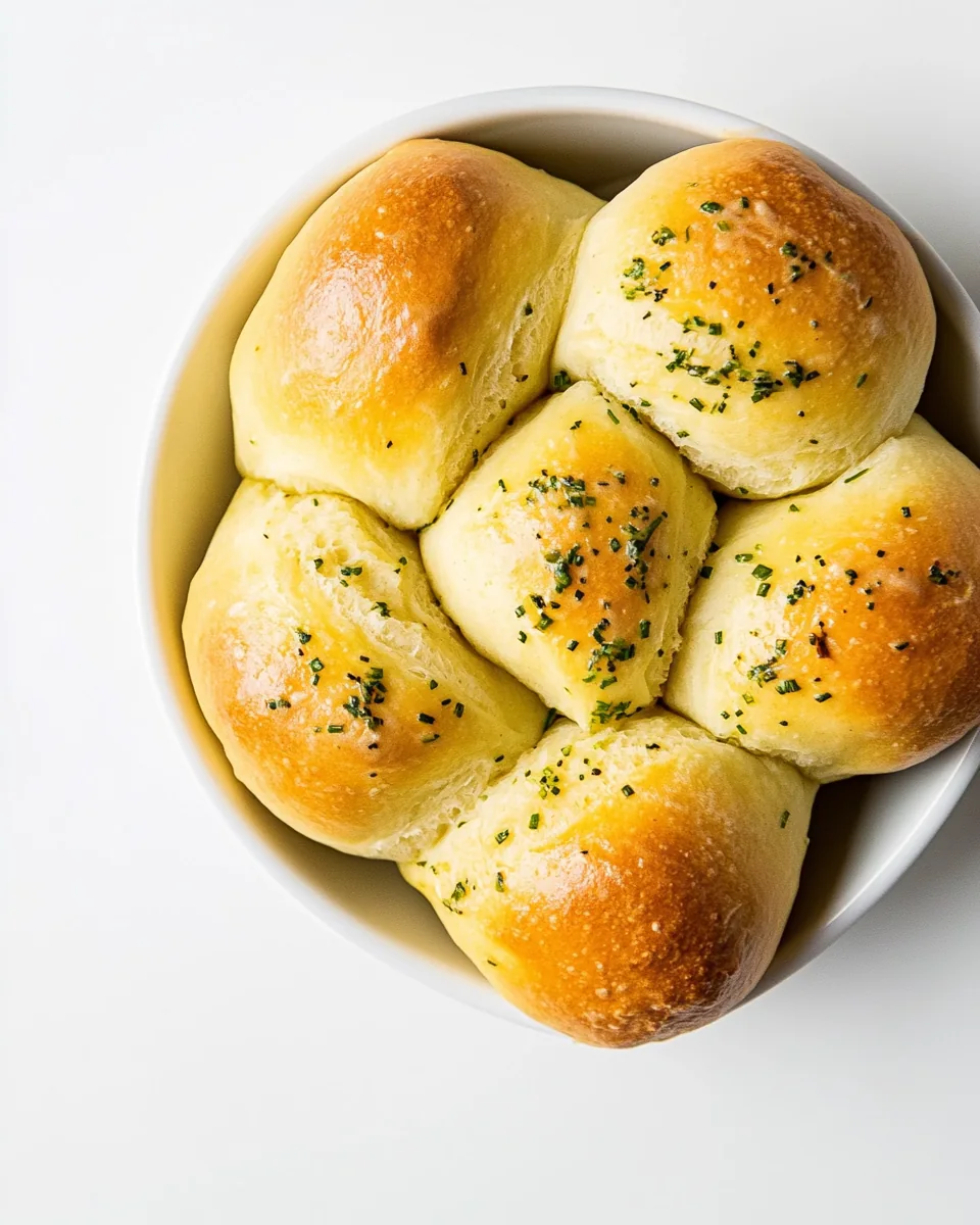 Sour Cream and Chive Clover Rolls