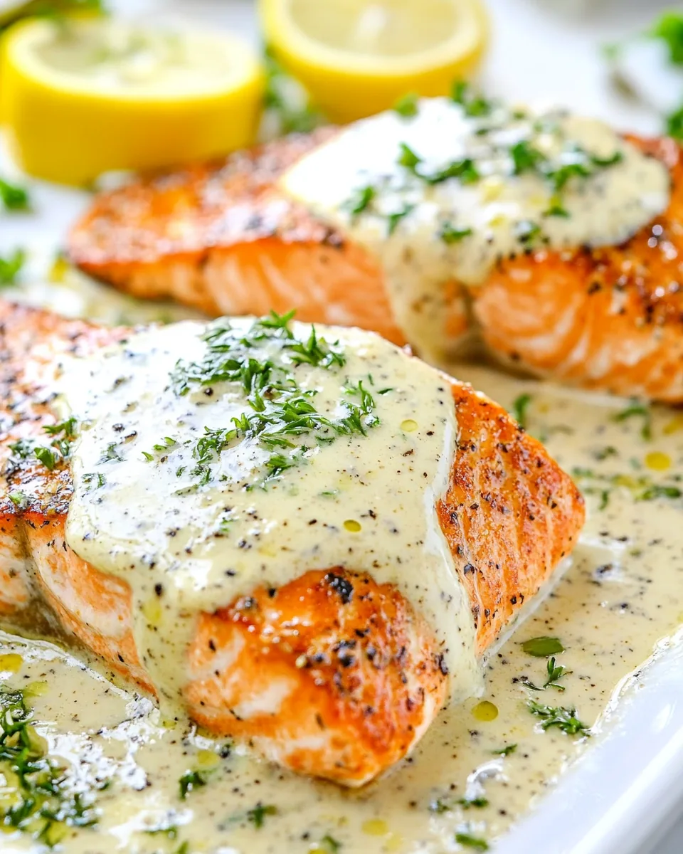 Salmon with Dijon Sauce