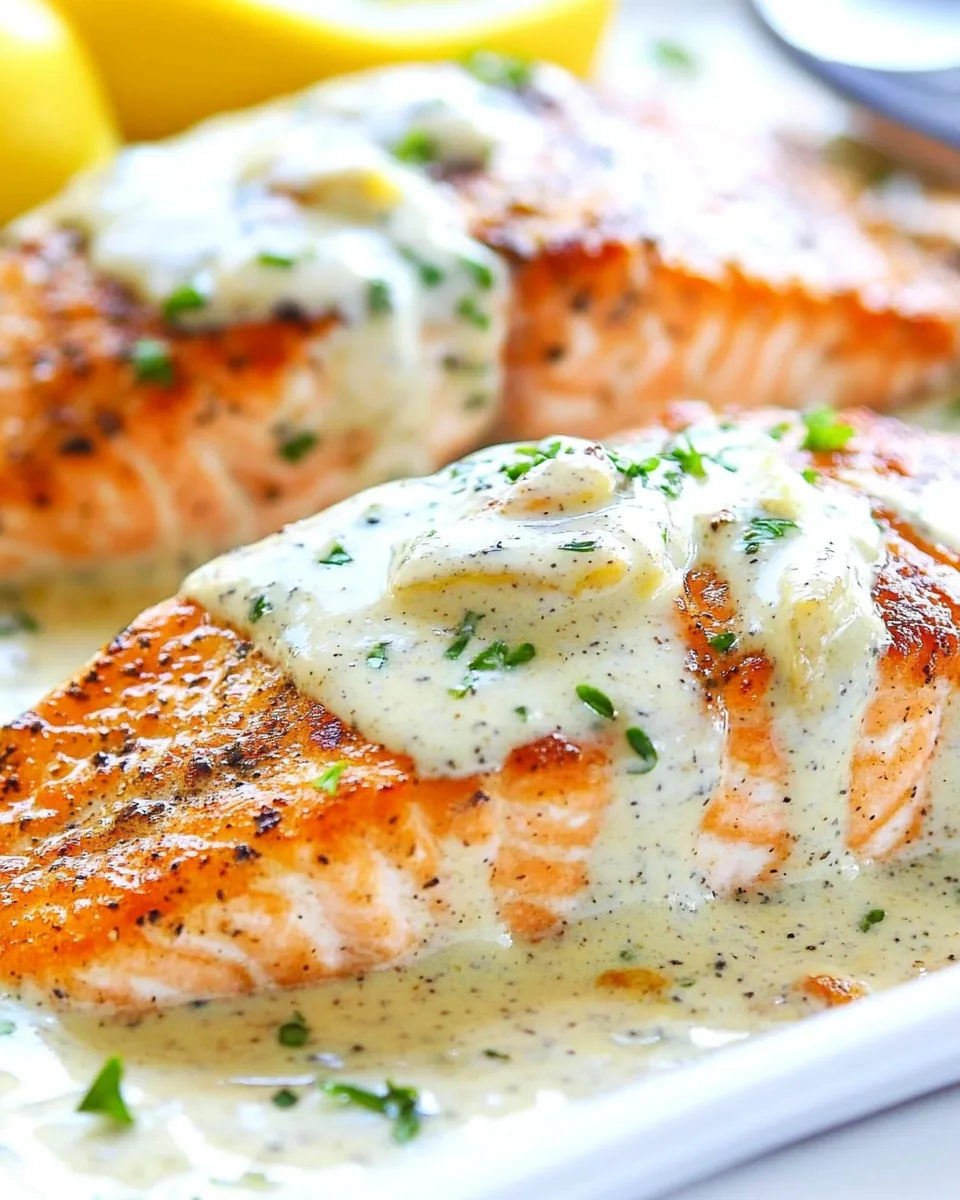 Salmon with Dijon Sauce