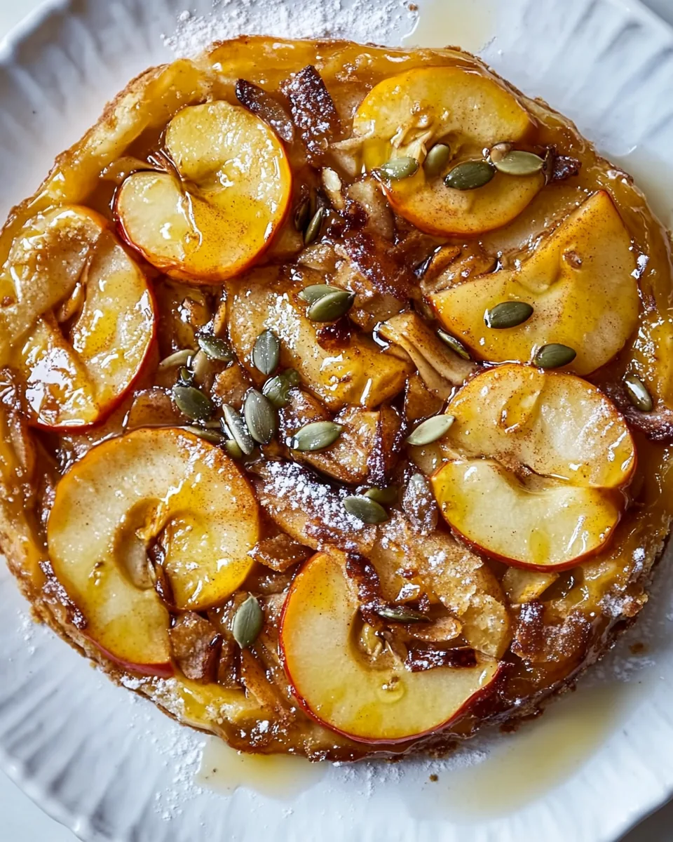 Salted Maple Apple Tarte Tatin