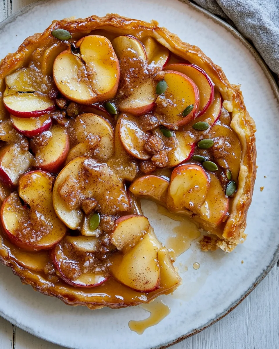 Salted Maple Apple Tarte Tatin