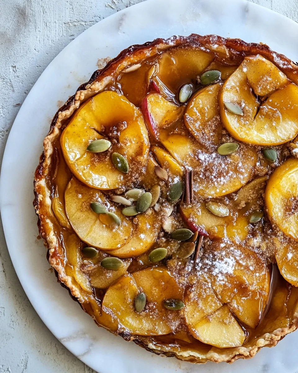 Salted Maple Apple Tarte Tatin
