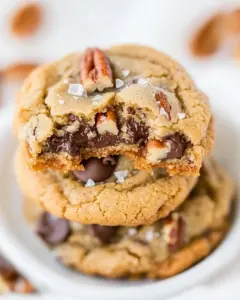 Sea Salt Browned Butter Chocolate Chip Pecan Cookies