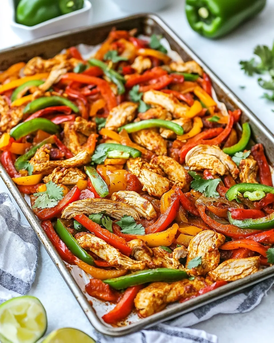 Sheet Pan Chicken Fajitas