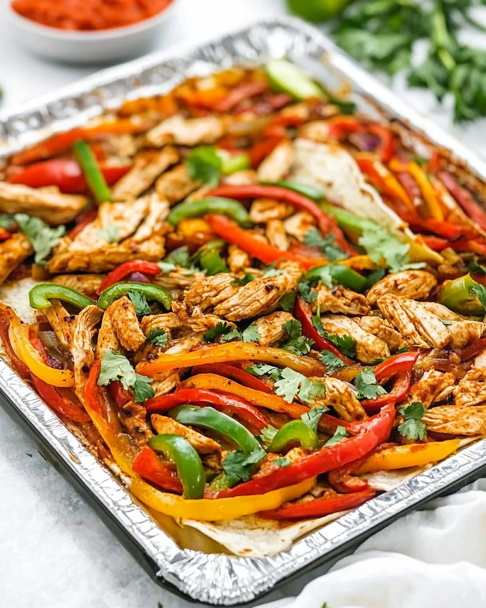 Sheet Pan Chicken Fajitas