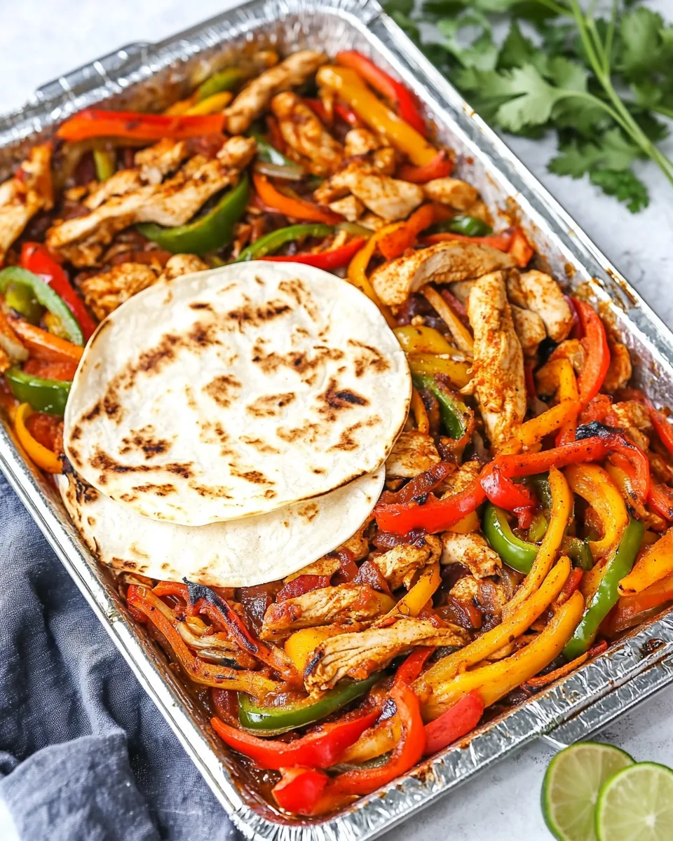 Sheet Pan Chicken Fajitas