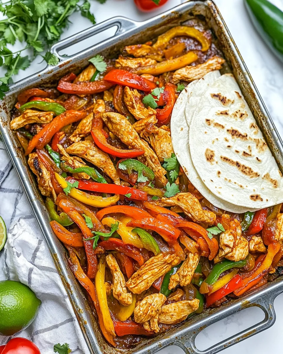Sheet Pan Chicken Fajitas