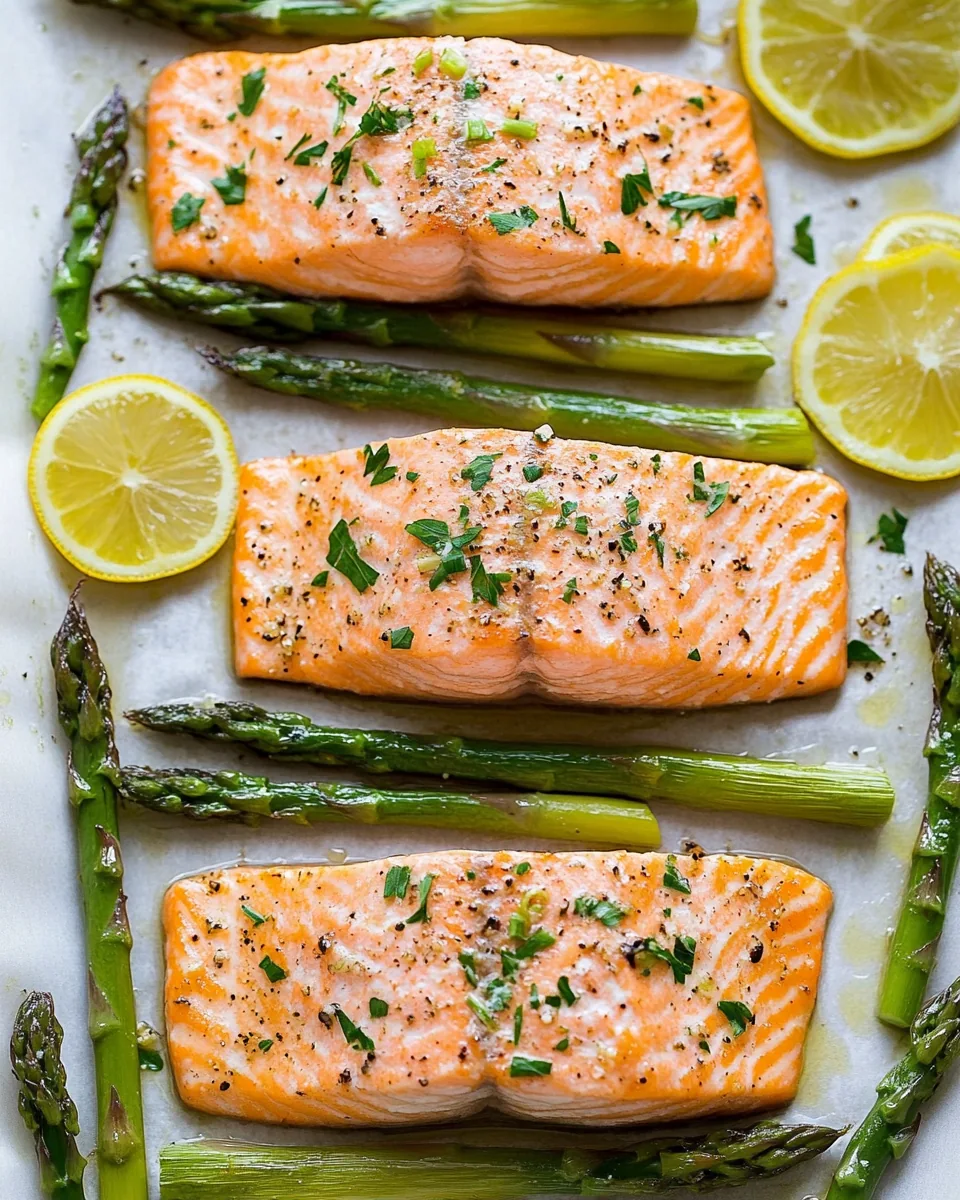 Sheet Pan Salmon and Asparagus