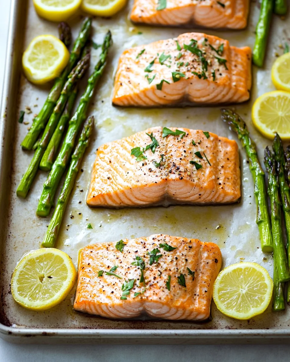 Sheet Pan Salmon and Asparagus