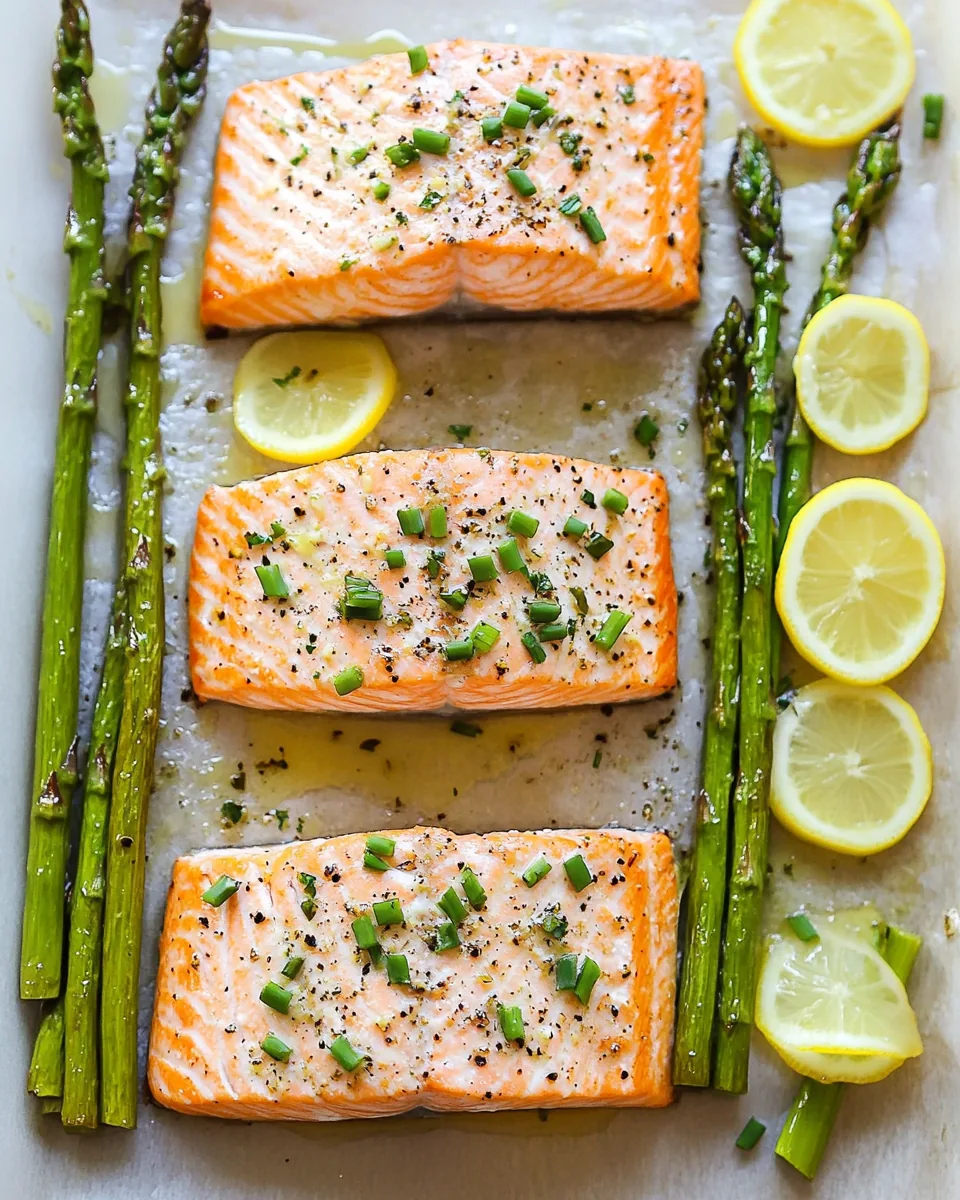 Sheet Pan Salmon and Asparagus