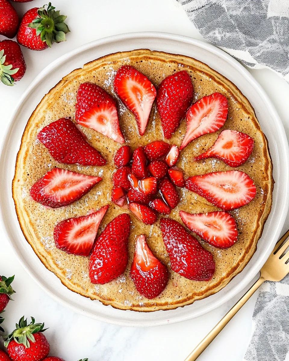 Sheet Pan Strawberry Pancakes