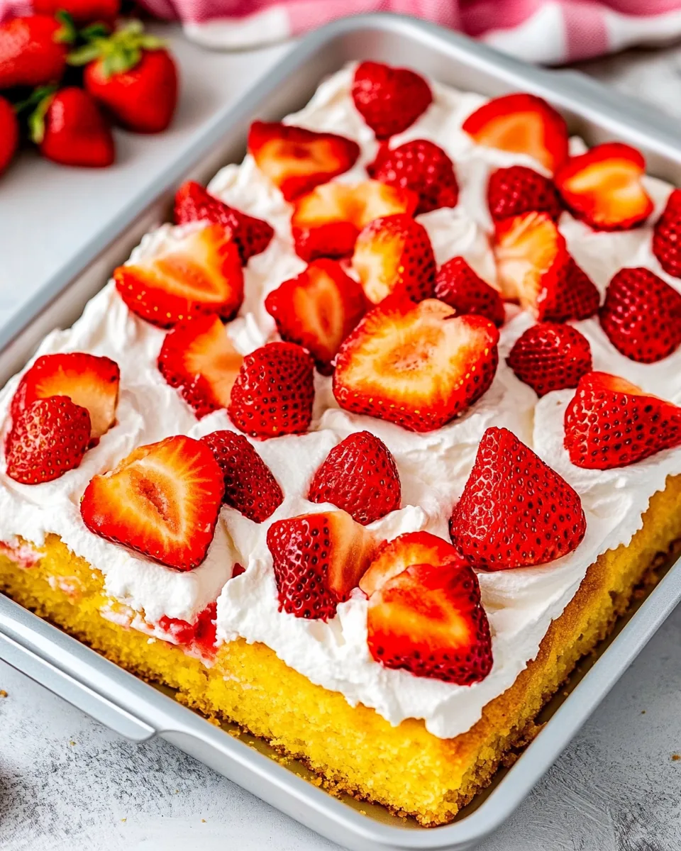 Sheet Pan Strawberry Shortcake