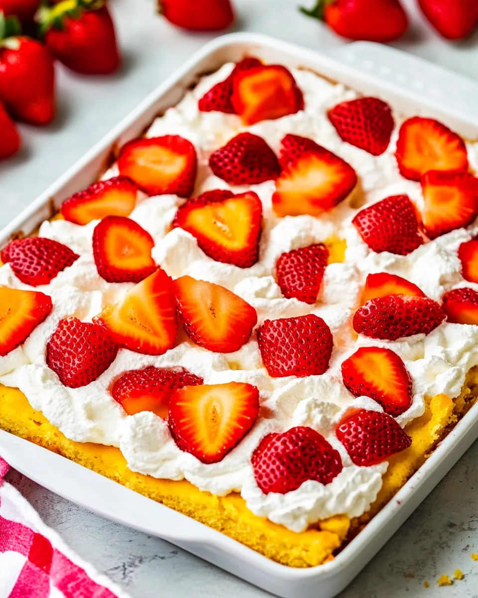 Sheet Pan Strawberry Shortcake