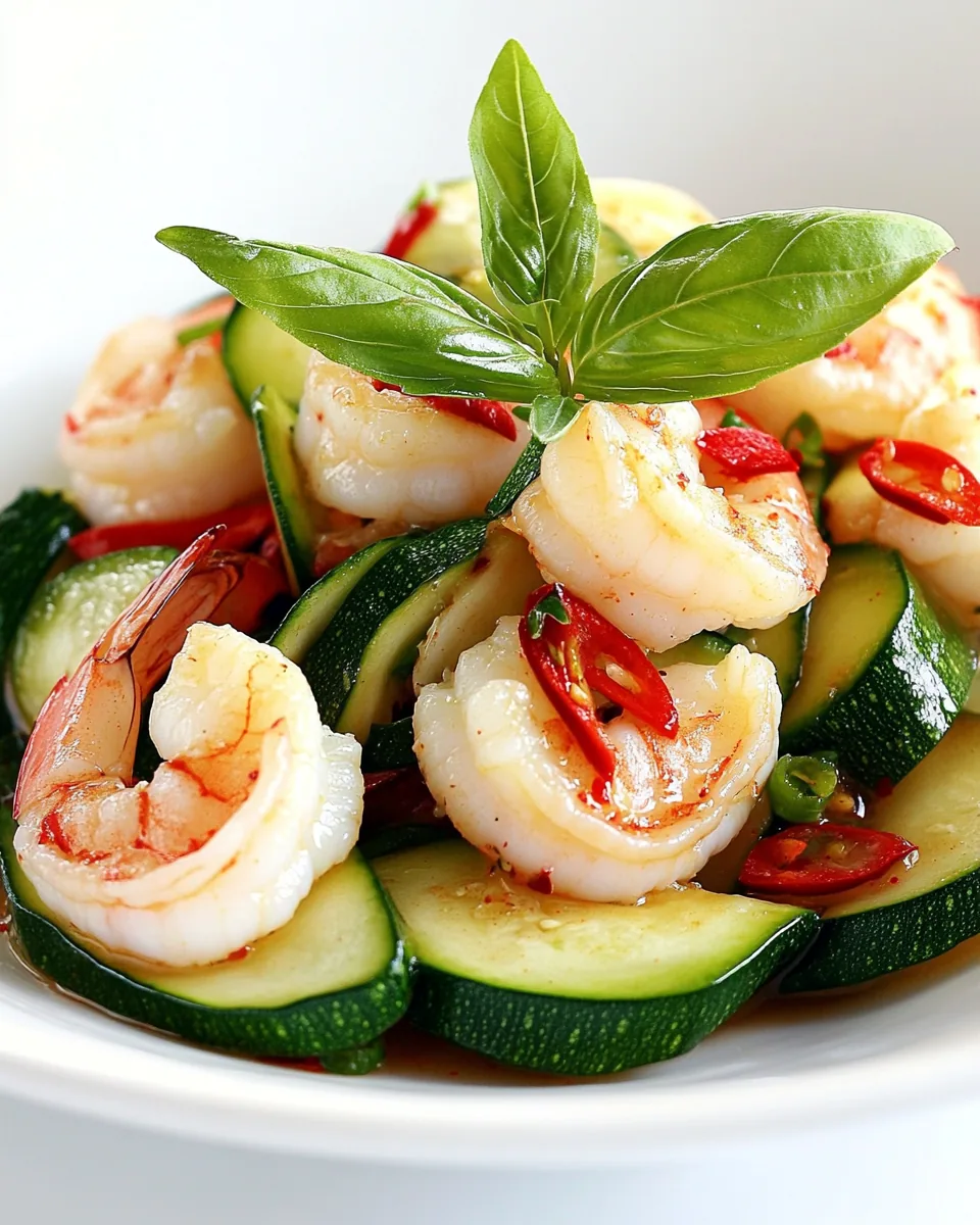 Shrimp and Zucchini Stir Fry