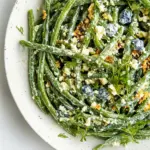 Fresh Green Bean Salad with Blue Cheese and Dijon