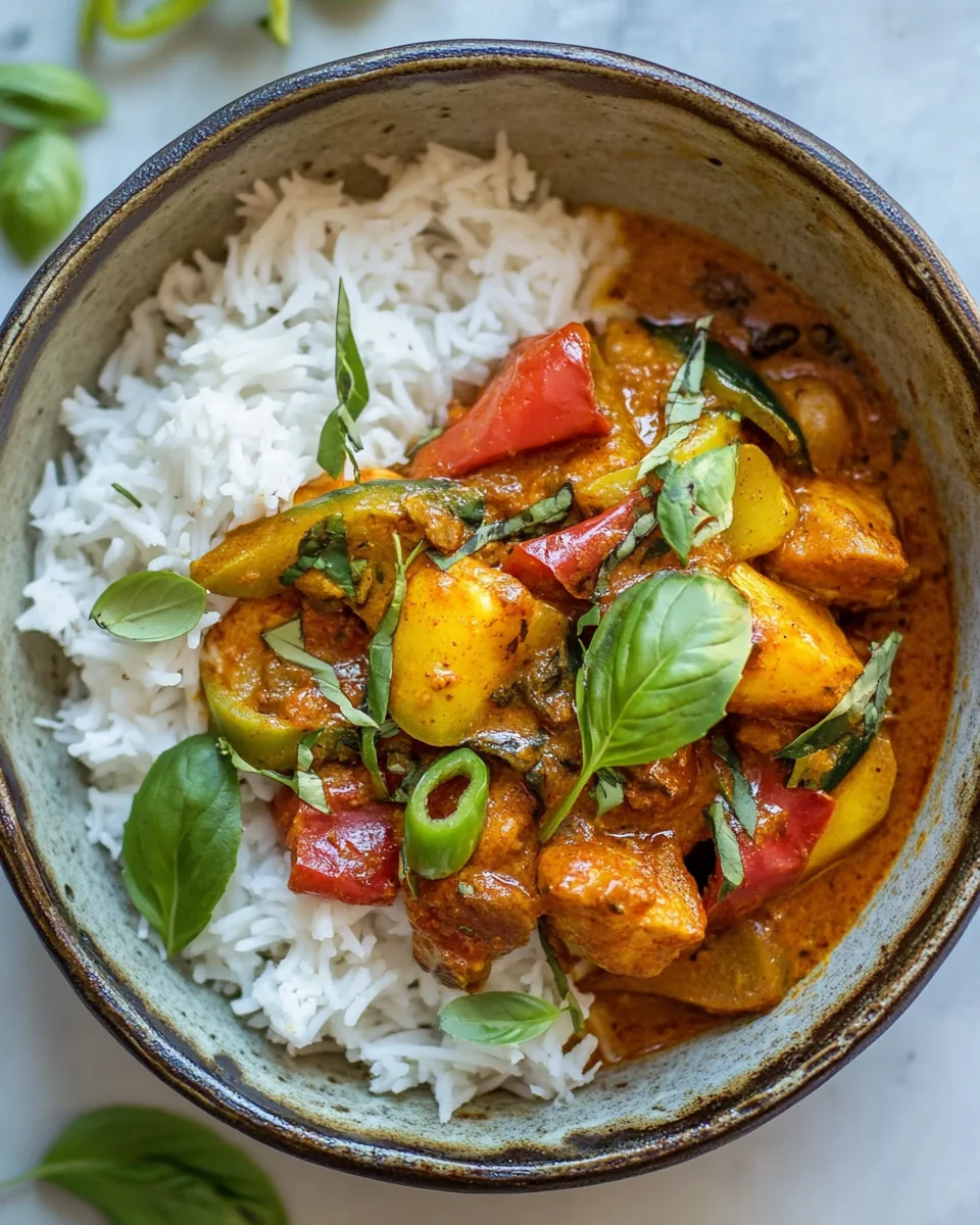 Simple Spicy Summer Coconut Chicken Curry