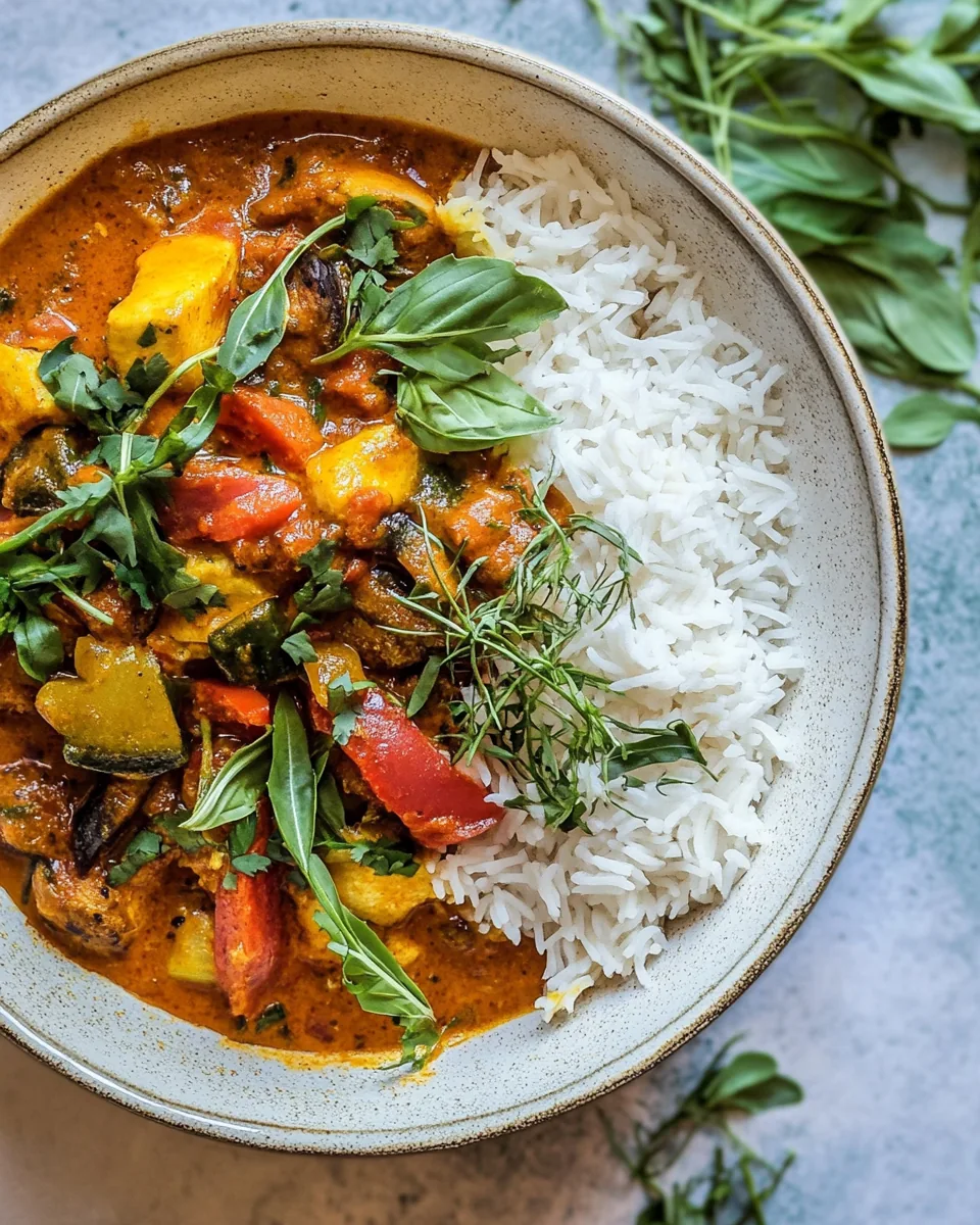 Simple Spicy Summer Coconut Chicken Curry