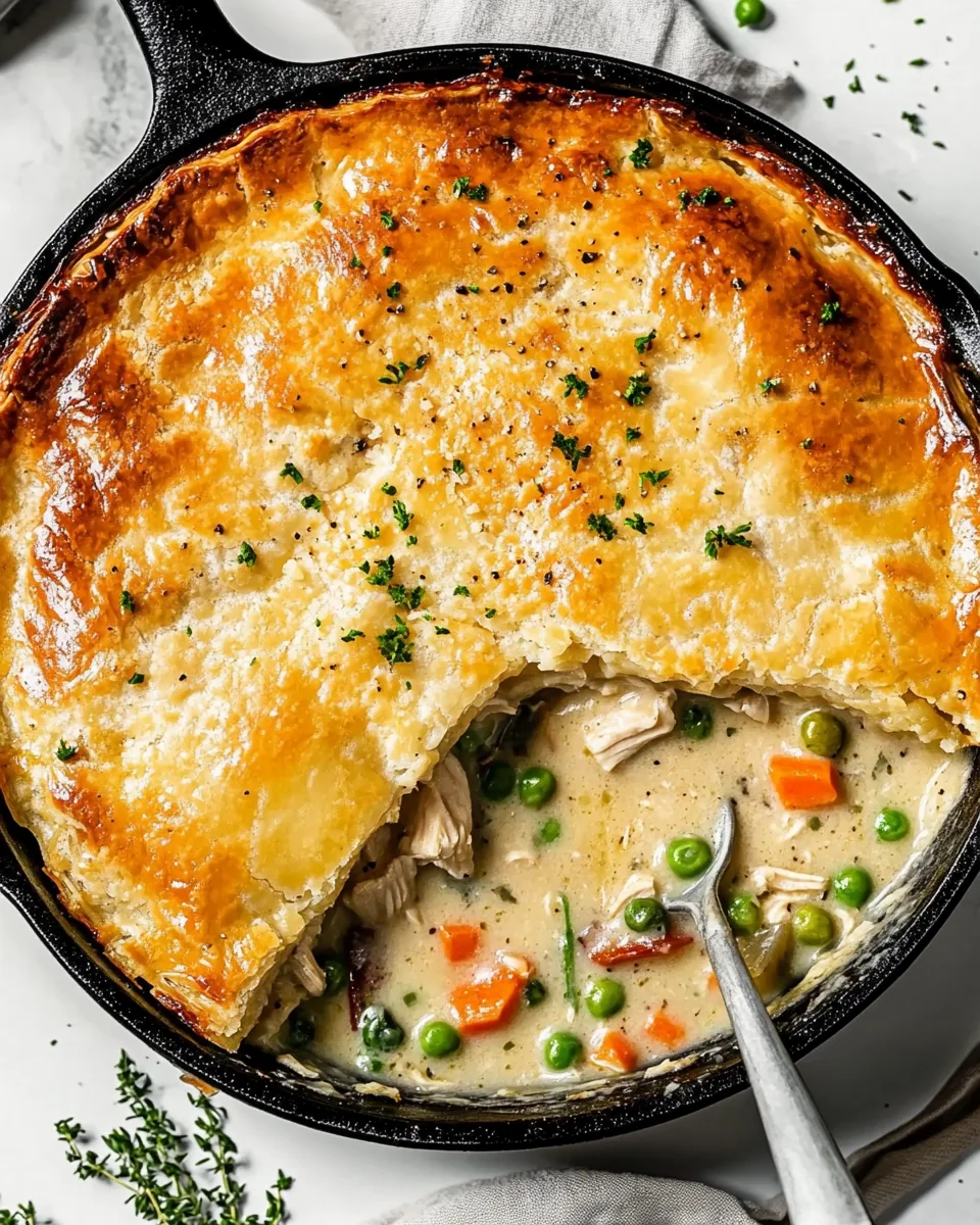 Skillet Chicken Pot Pie