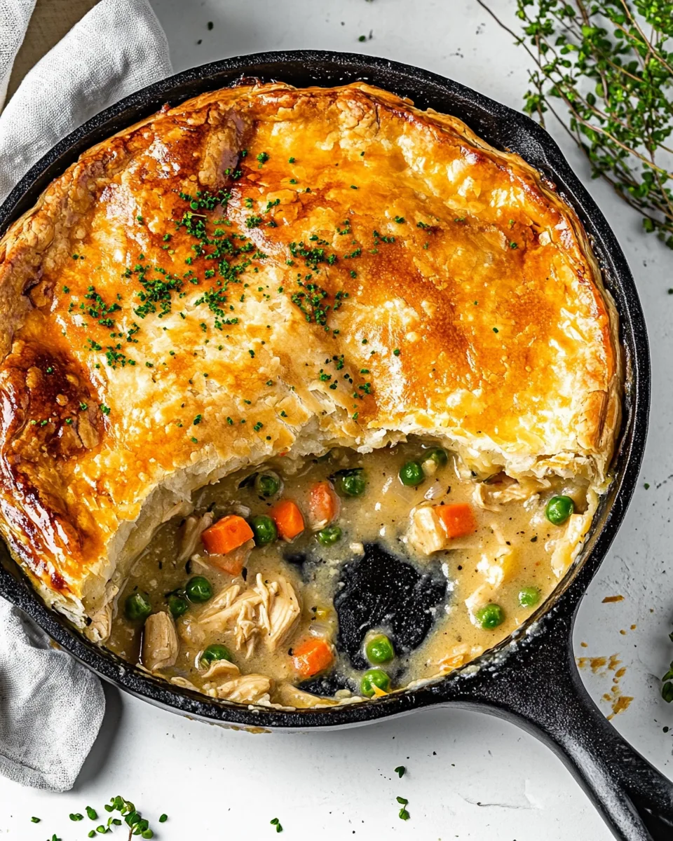 Skillet Chicken Pot Pie