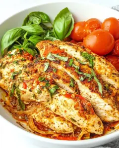 Skillet Garlic Basil Chicken