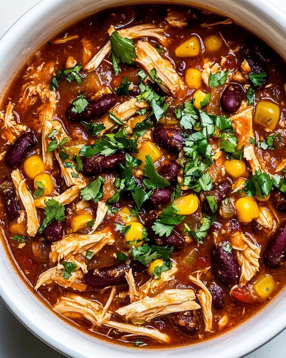 Slow Cooker Chicken Chili