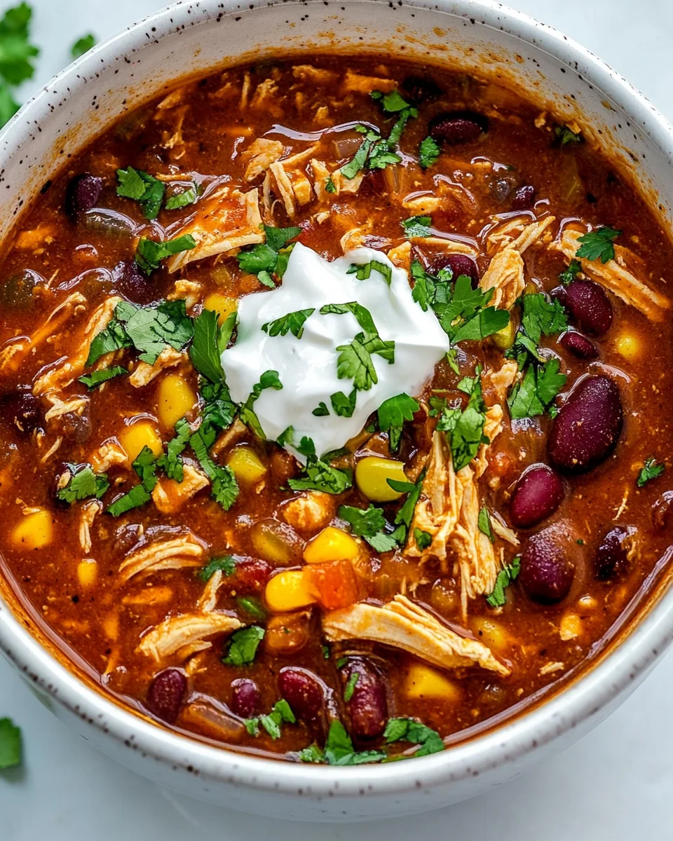 Slow Cooker Chicken Chili
