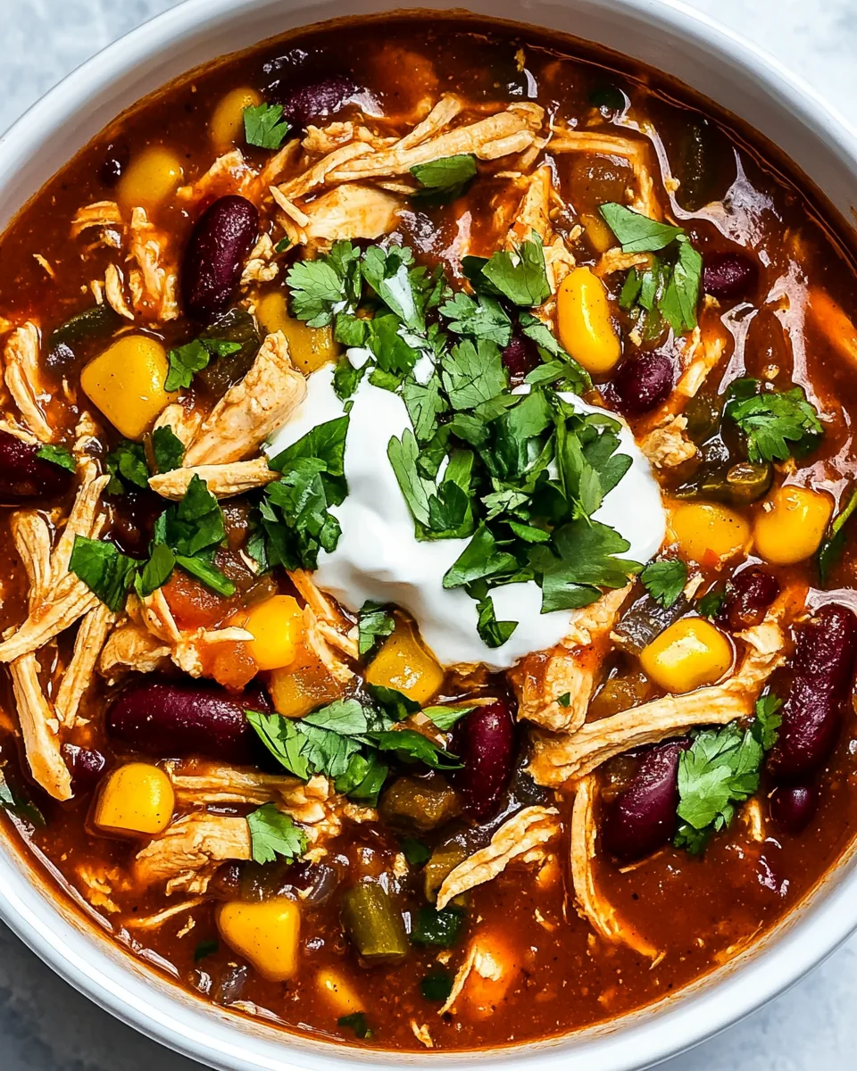 Slow Cooker Chicken Chili
