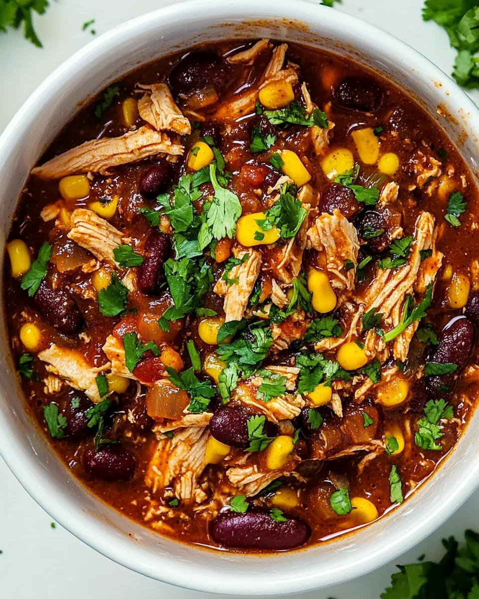 Slow Cooker Chicken Chili