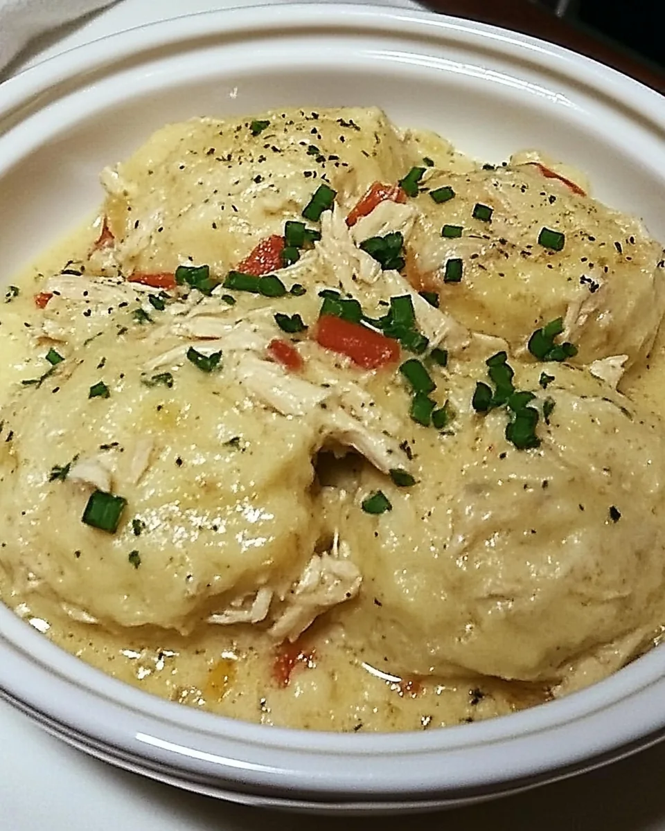 Slow Cooker Chicken and Dumplings
