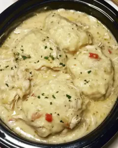 Slow Cooker Chicken and Dumplings
