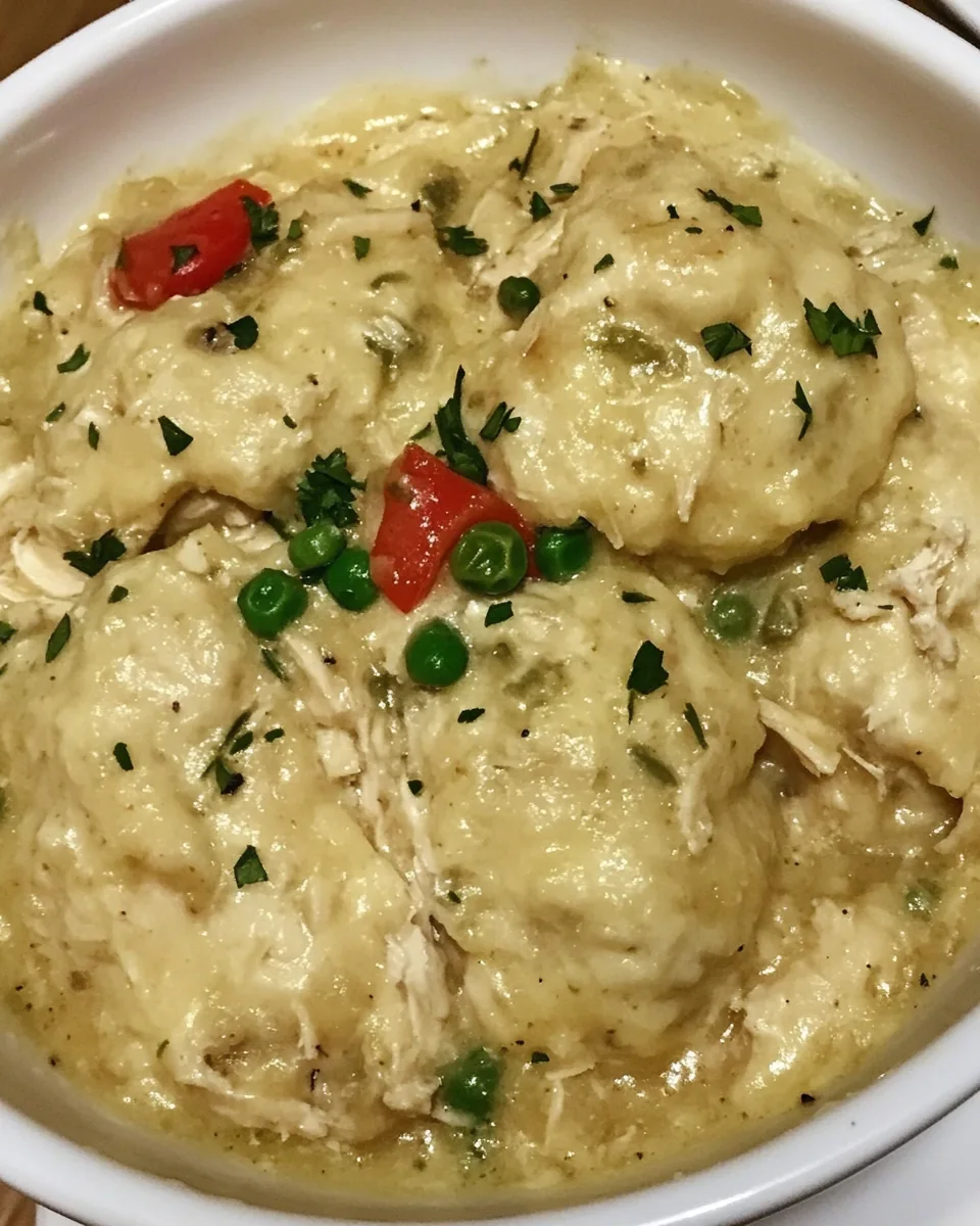 Slow Cooker Chicken and Dumplings