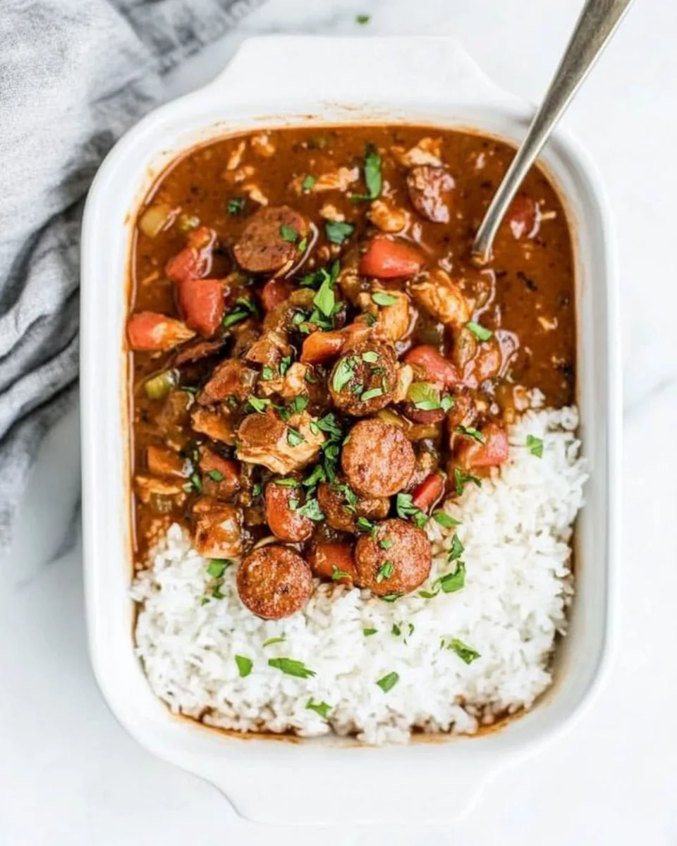 Slow Cooker Chicken and Sausage Creole