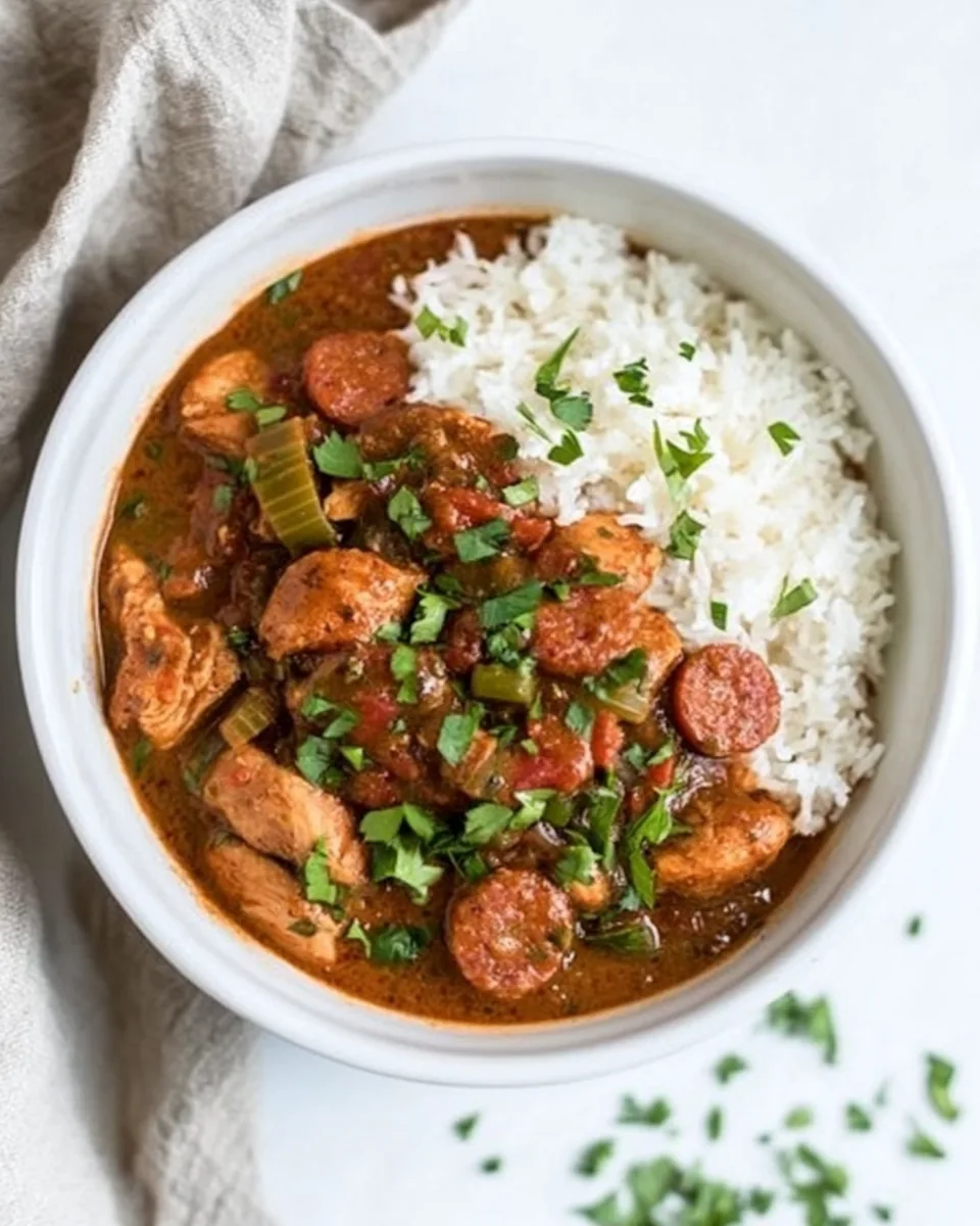 Slow Cooker Chicken and Sausage Creole