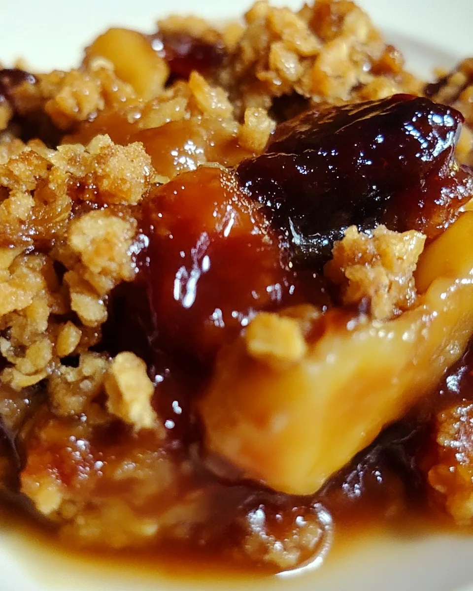 Slow Cooker Fruit Crisp