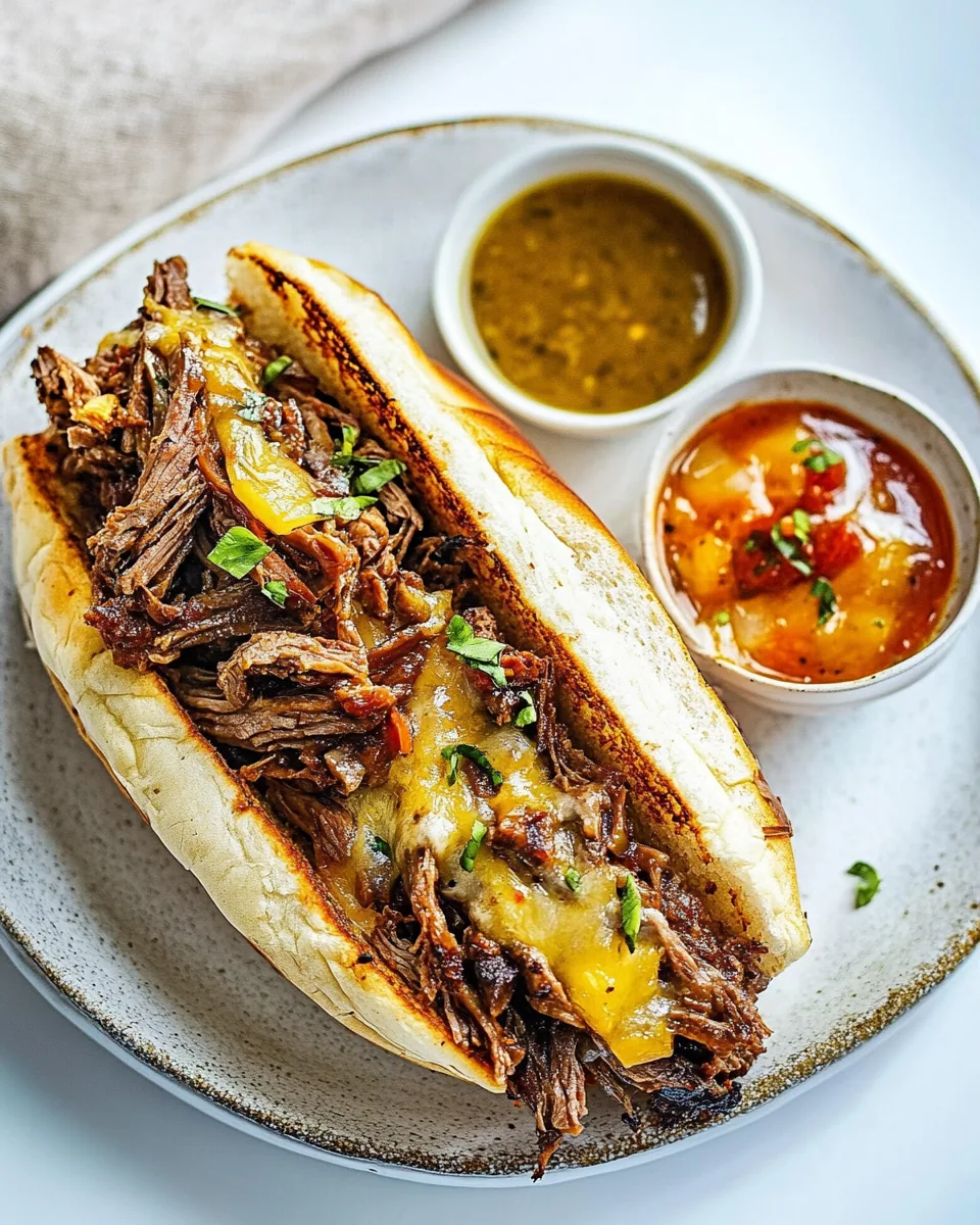 Slow Cooker Italian Beef Sandwiches