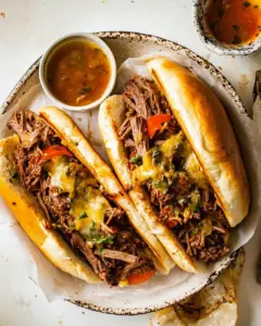 Slow Cooker Italian Beef Sandwiches