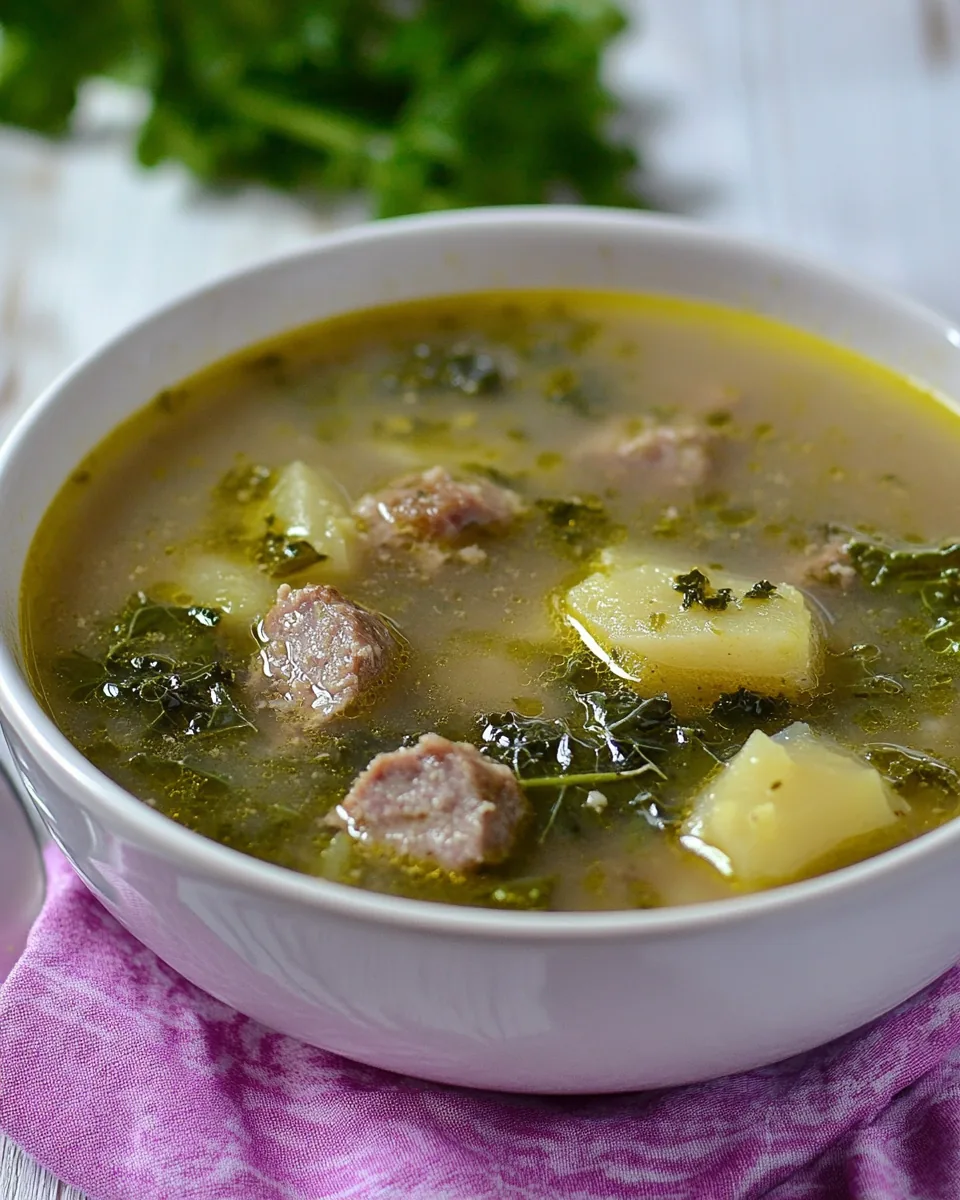 Slow Cooker Kale and Sausage Soup