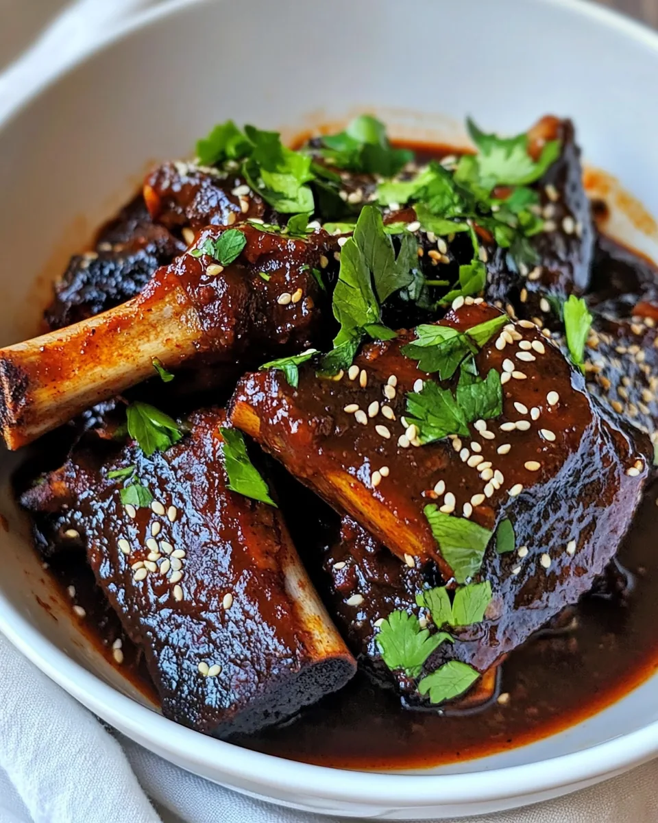 Slow Cooker Korean Short Ribs