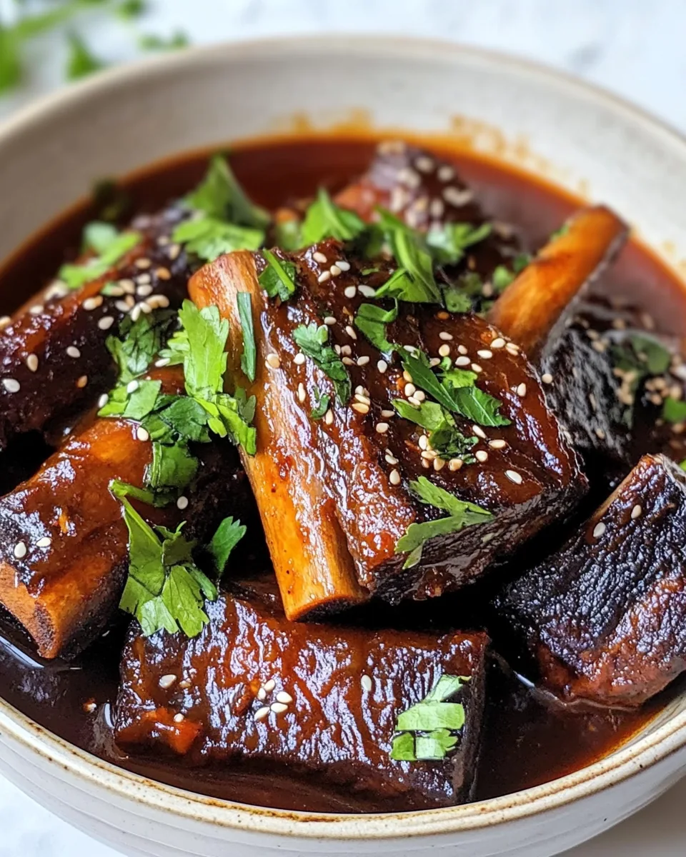 Slow Cooker Korean Short Ribs