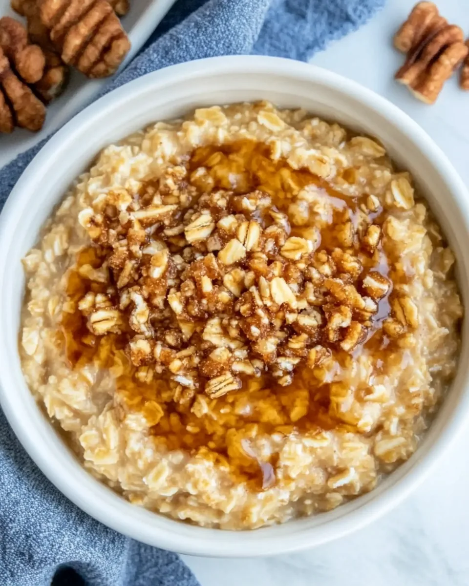 Slow Cooker Maple Brown Sugar Oatmeal