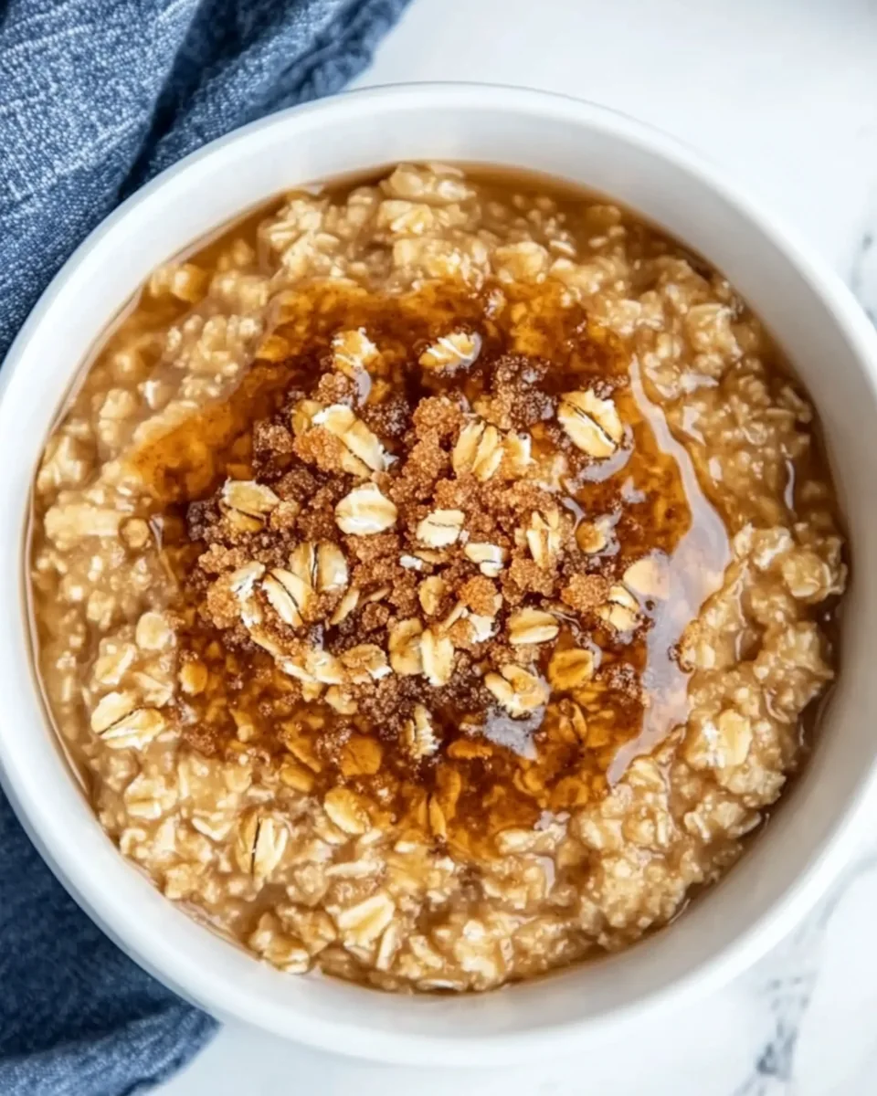 Slow Cooker Maple Brown Sugar Oatmeal