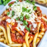 Slow Cooker Parmesan Garlic Pizza Pasta