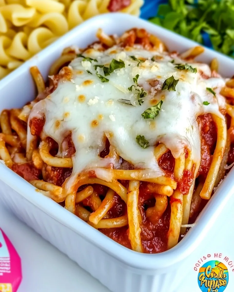 Slow Cooker Parmesan Garlic Pizza Pasta