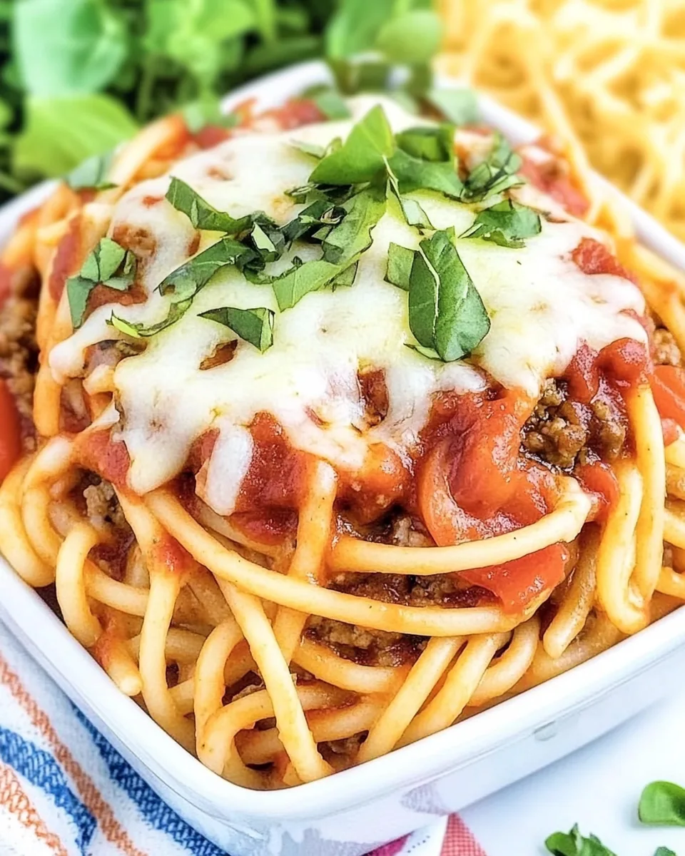 Slow Cooker Parmesan Garlic Pizza Pasta