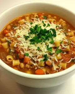 Slow Cooker Pasta e Fagioli Soup