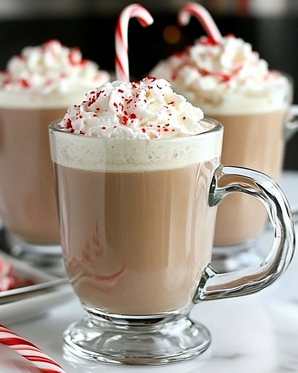 Slow Cooker Peppermint Vanilla Lattes