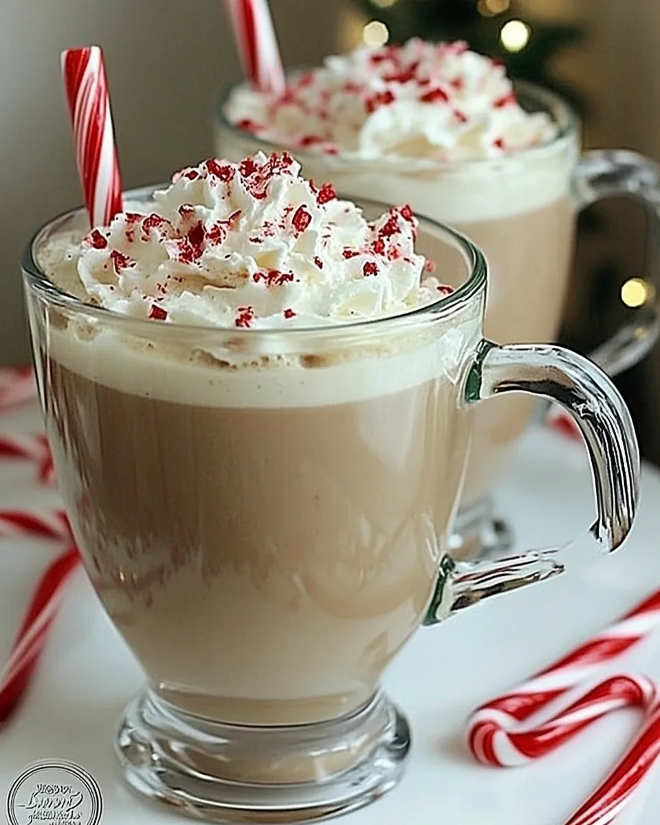 Slow Cooker Peppermint Vanilla Lattes