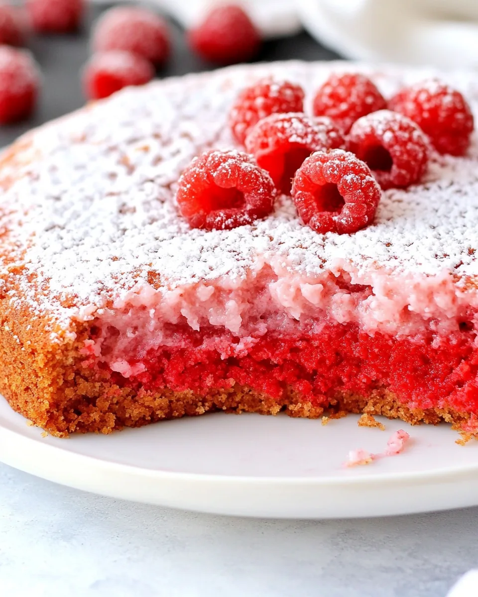 Slow Cooker Raspberry Cake